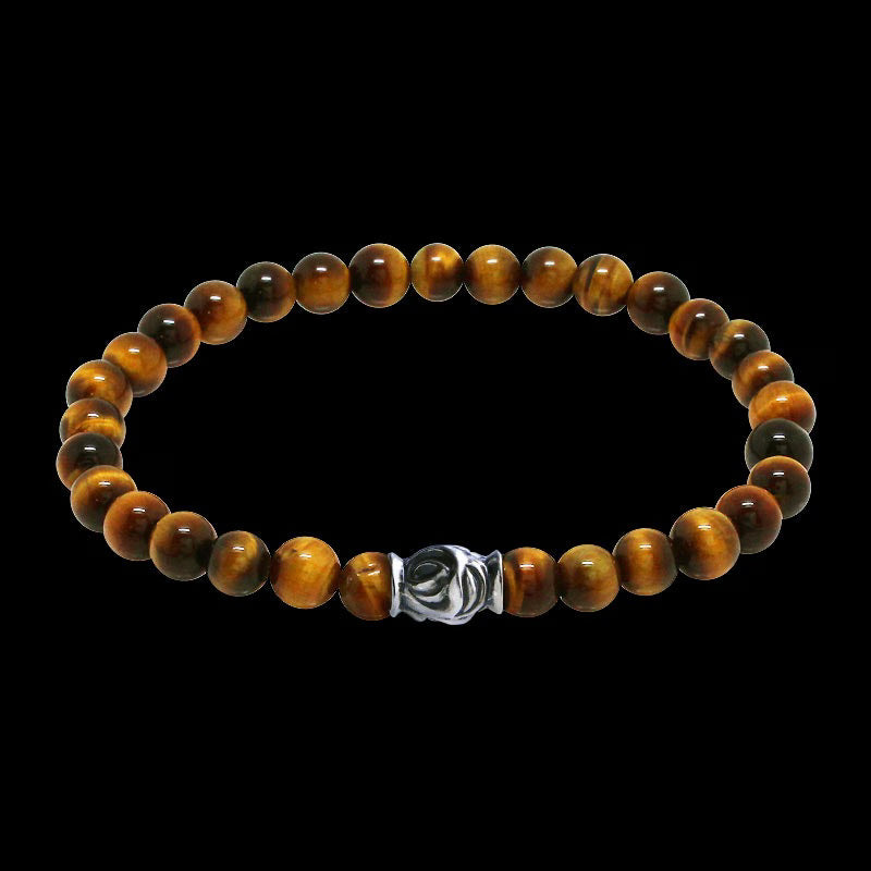 Eagle Bead 6mm Stone Bracelet