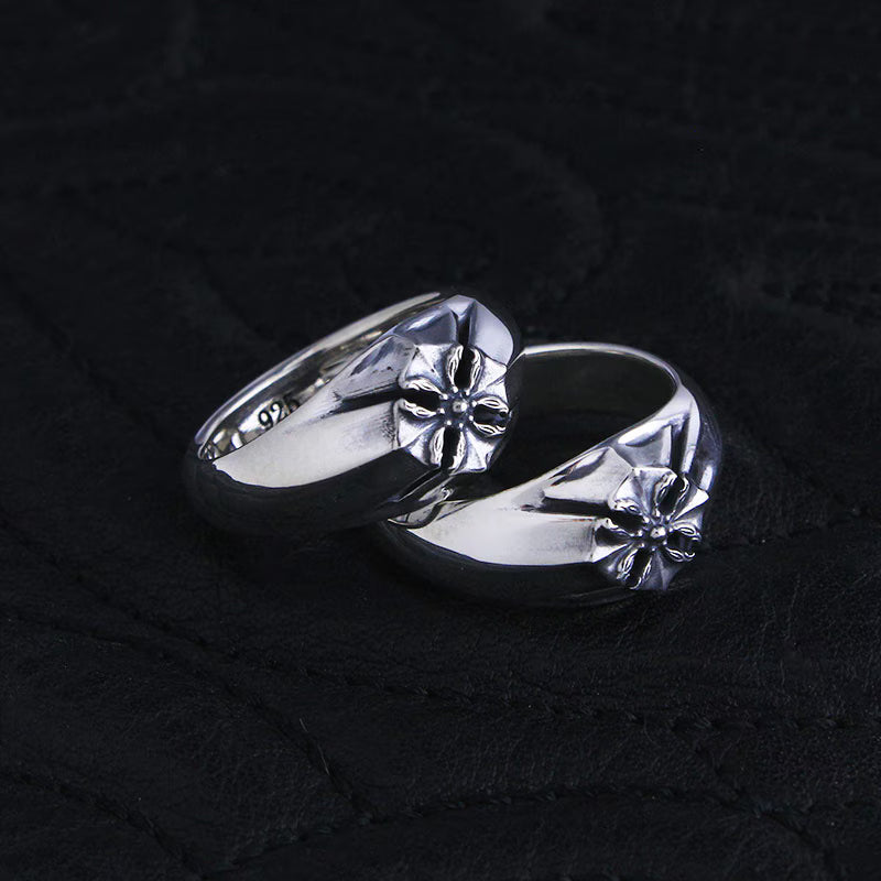 Iron Raven Cross Ring