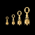 Tear Bell Pendant, 18k Yellow Gold