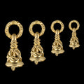 Crane Bell Pendant, 18k Yellow Gold