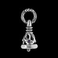 Crane Bell Pendant with 1 Amethyst