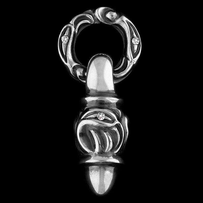 Dove pendant with diamonds