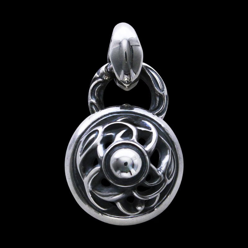 Crane Dome Pendant Linked Silk