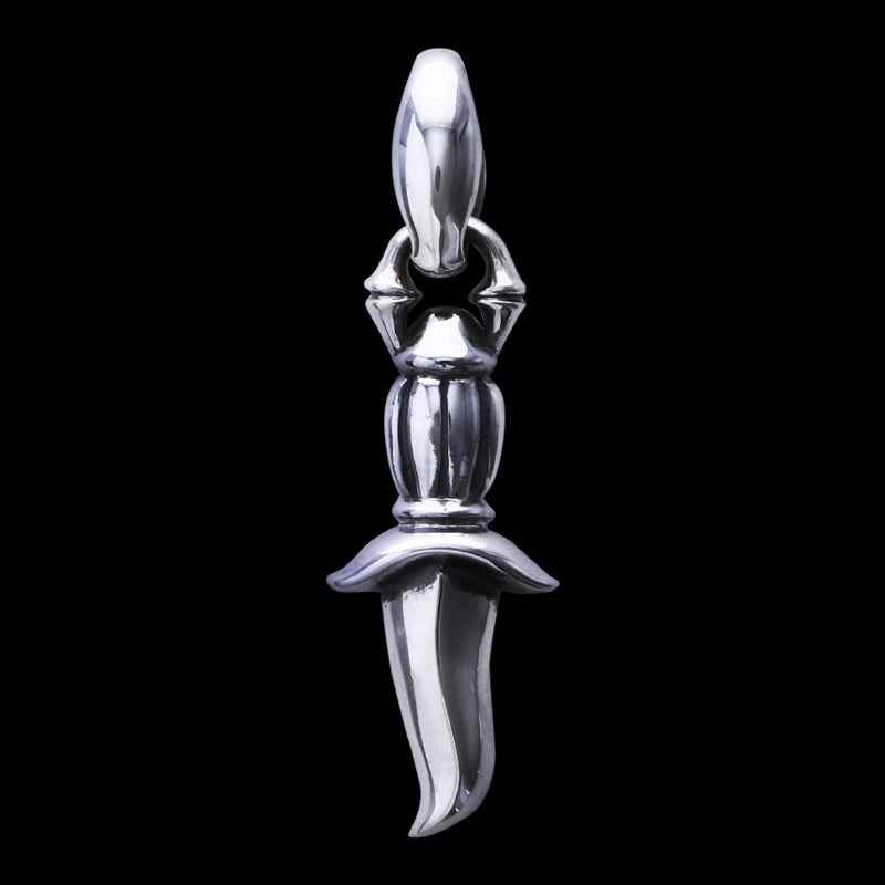 Kiss and Flow Dagger Pendant (Linked Deep)