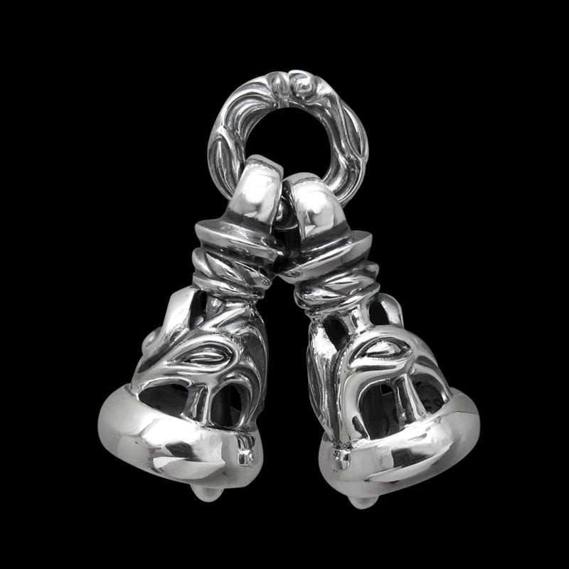 Two Dove Bell Pendant (Crane Circle)