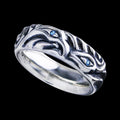 Love Bite Ring with Blue Zircon