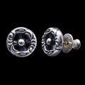 Crane wheel stud earrings