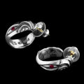 Osprey Earrings with Ruby