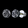 Carved Nest Stud Earrings