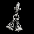 Two Crane Bell Key Clasp