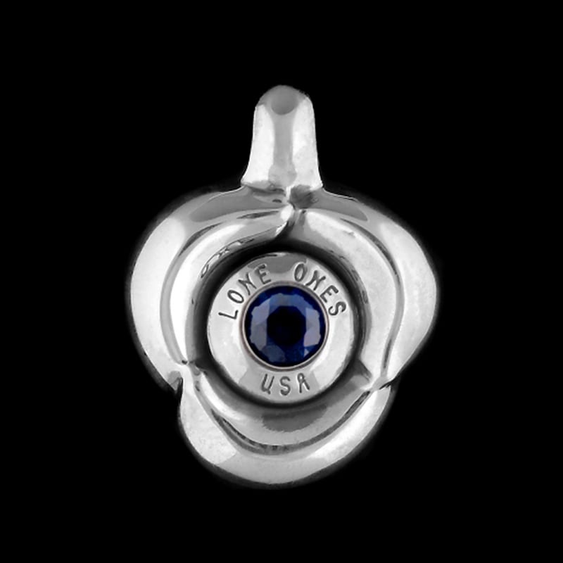 Flow Pendant with Sapphire