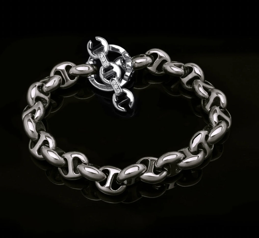HB061 10MM オープンリンク™ ブレスレット - スターリングシルバー | 18K