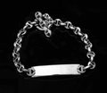 HB060M 5MM Open Link Monogram Bracelet
