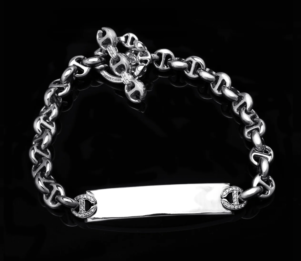 HB060M 5MM Open Link Monogram Bracelet