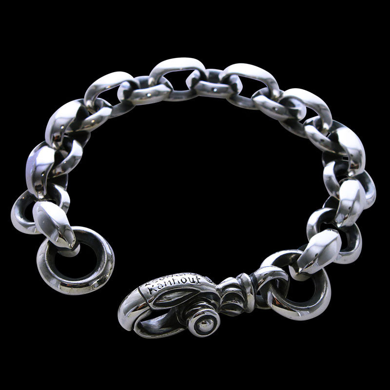 Silk Heron Bracelet (Leonard Kamhout Engraving)