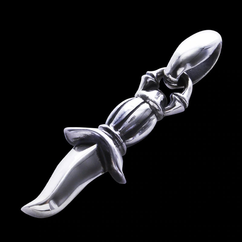Kiss and Flow Dagger Pendant (Linked Deep)