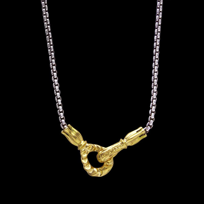 K18 YG Hooks Box Chain S