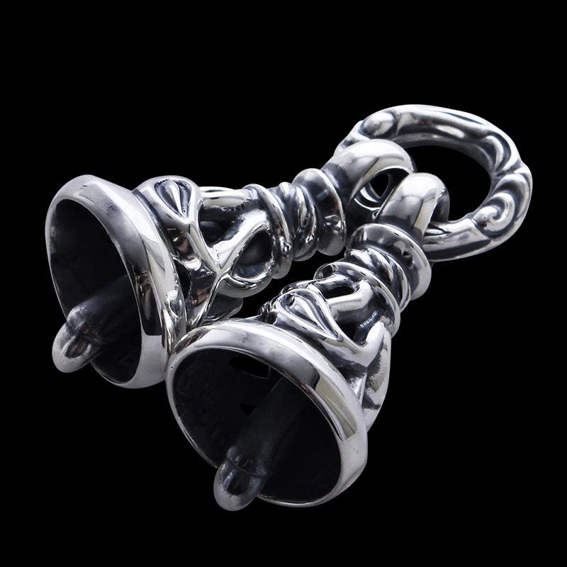 Two Crane Bell Pendant (Crane Circle)