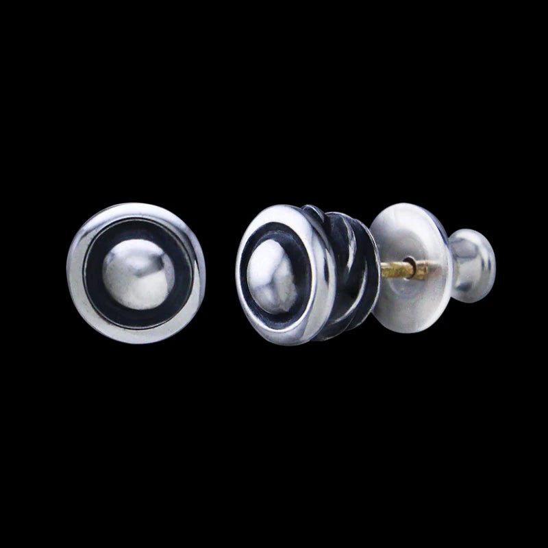 Carved Stud Earrings