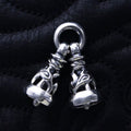 Two Dove Bell Pendant (Plain Circle)