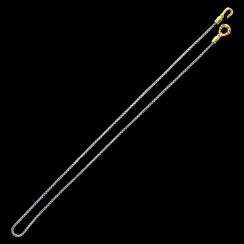 K18 YG Hooks Box Chain S
