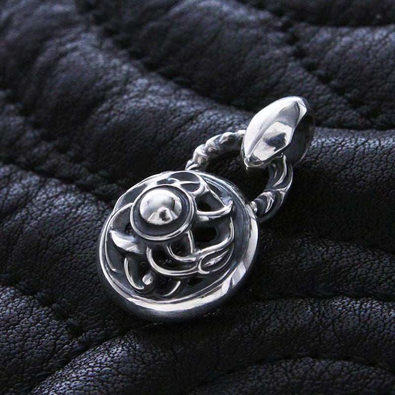 Crane Dome Pendant Linked Silk