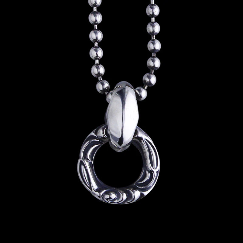 Linked Crane Ring Pendant