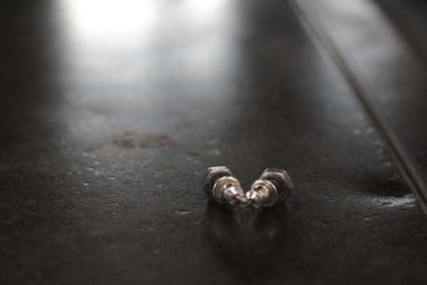 RE-04 六角 BALL STUD EARRING
