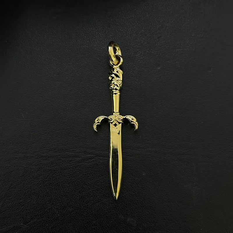 Dagger S w/ white diamond 18K YG