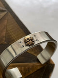 FCB-40 Flat Bangle w/K18 Skull