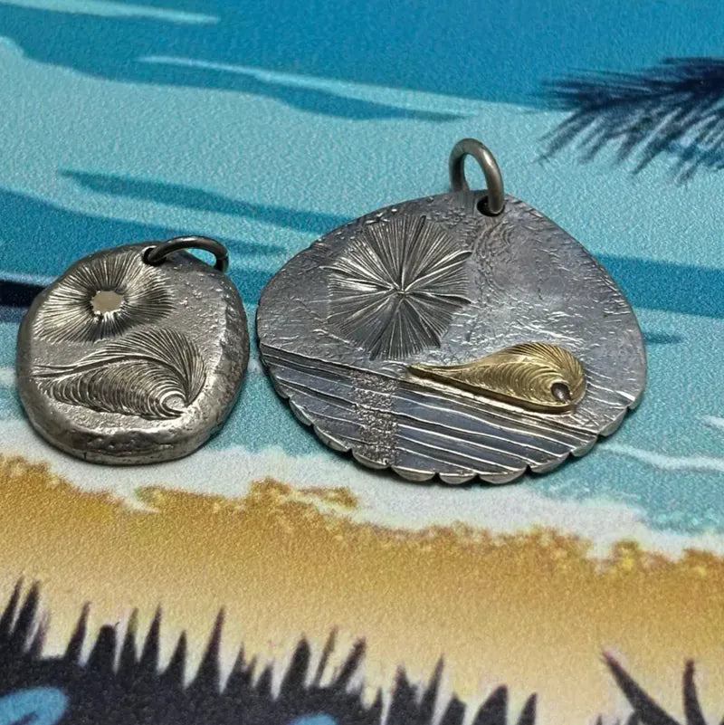 鳴島翔 K18 點金 Tataki Concha Pendant (Nalu)