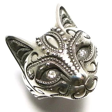 BBM 貓戒（Diamond eyes, Oxidized）