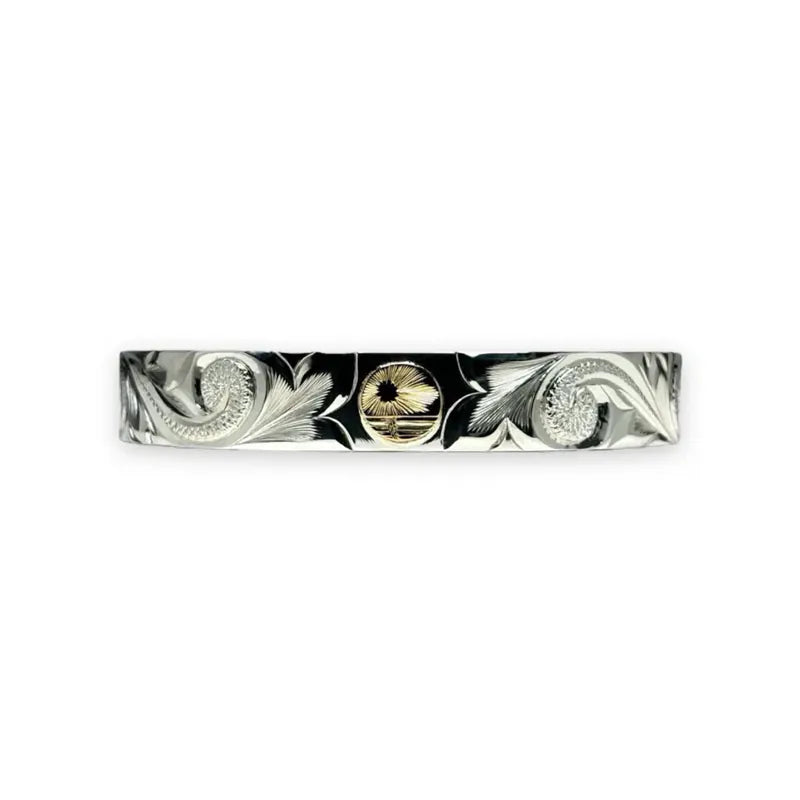 鳴島翔 K18 KaiLa motif 10mm Bangle (Heritage)