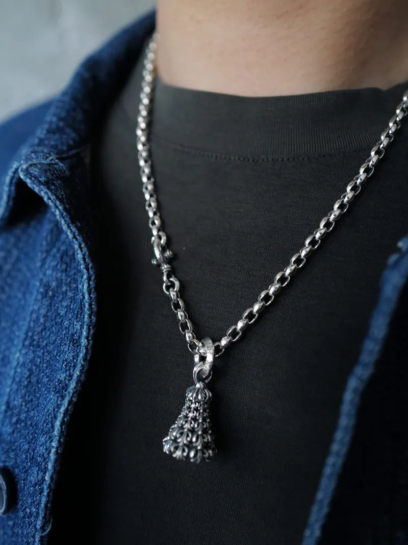 Mating Flight Chain: Mini 99 - 6mm - with XS MF Clasp - Carved Circles