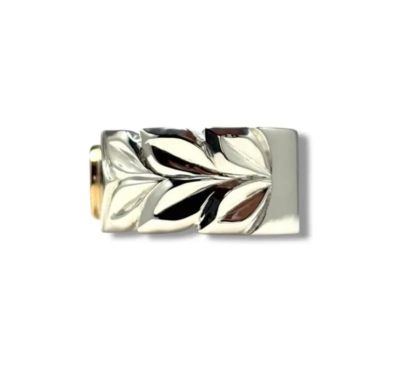 K18 Kaila Maile Motif Ring