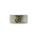 鳴島翔 K18 motif 10mm plain ring (Honu)