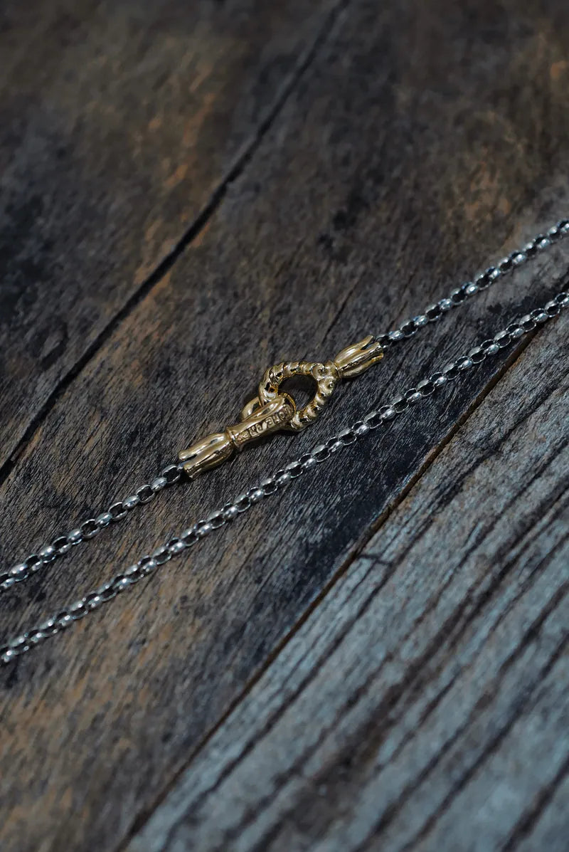 2mm ミニシルクネックレスチェーン YGフック付き