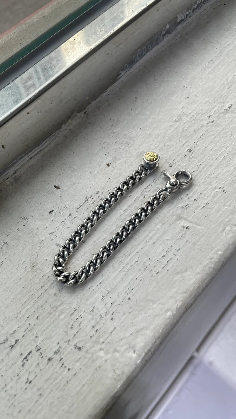 FCB-52 7mm twist chain w small clip/K18 clc