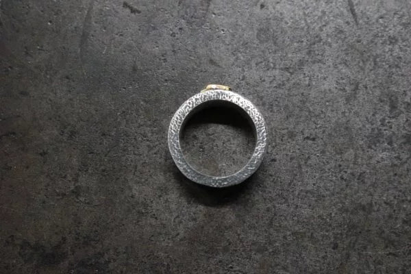 FCR-38 11mm 平打 ring w K18 luck cross