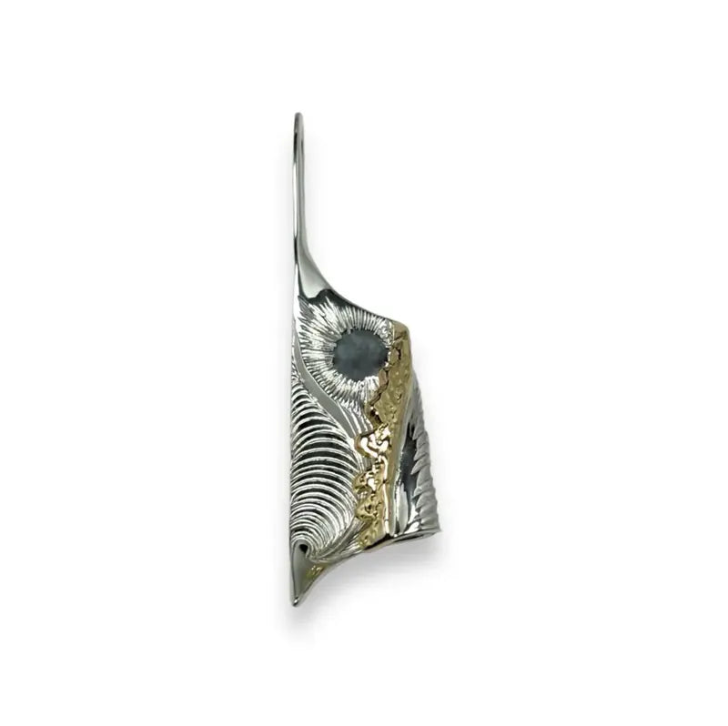 白頭浪 - 旭日 Moanalu Pendant Kai Engraved SV/18K YG