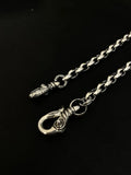 Mating Flight Silk Link Small with swan Clip Wallet Chain 18”