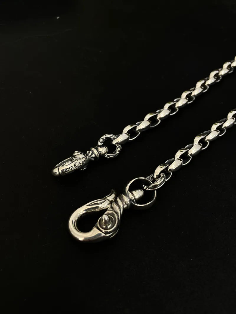 Mating Flight Silk Link Small with swan Clip Wallet Chain 18”