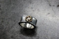 FCR-38 11mm 平打 ring w K18 luck cross