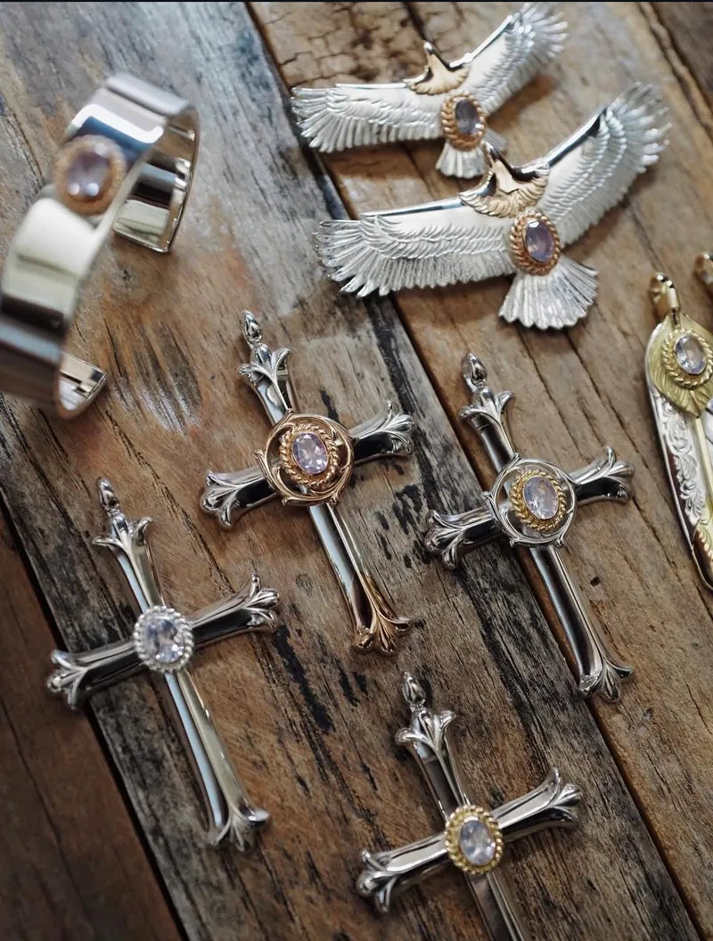 Lavender Quartz Cross Series