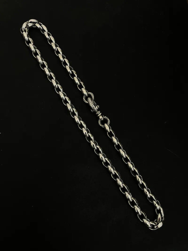 Lone Ones Silk Link Chain Small Cygnet Circle Necklace
