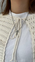 Small Rock Bottom Cross Necklace Set
