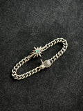 SE-1274 sun burst w lightning/tip turquoise bracelet