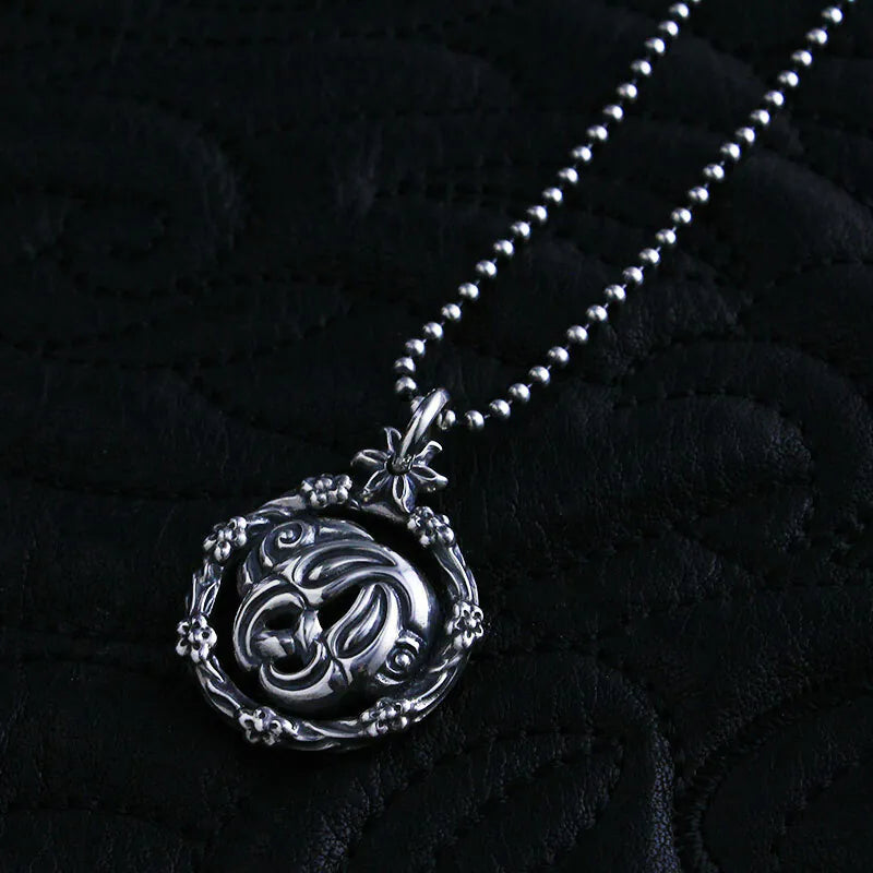 FLORAL NEST W/ 2MM BALL CHAIN