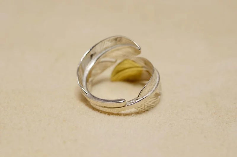 先金小碼羽毛戒指
