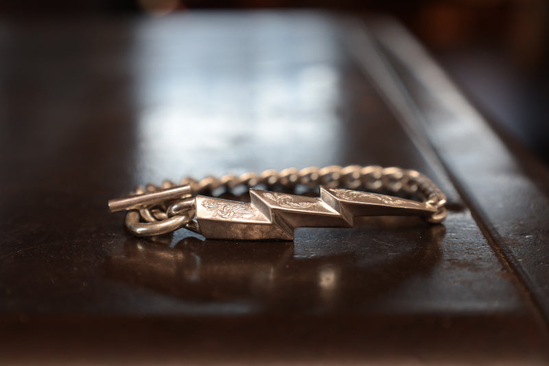 SE-916 7mm twist chain/lightning/彫 scroll